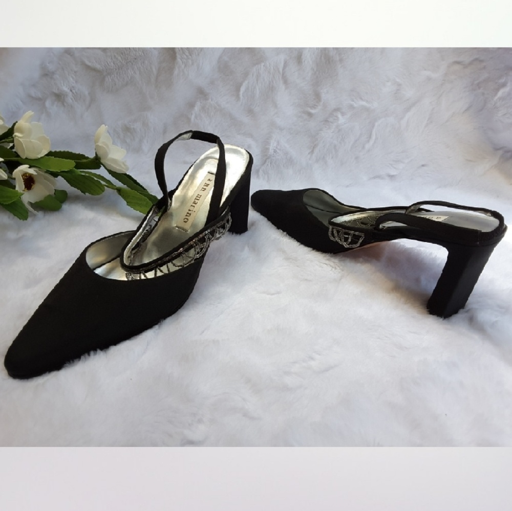 Ann Marino Beaded Sling Back